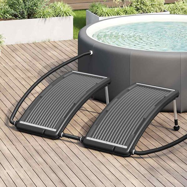 vidaXL Curved Pool Solar Heating Panels 2 pcs 110x65 cm