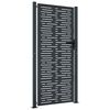 vidaXL Garden Gate Anthracite 100x200 cm Steel Square Design