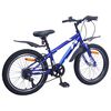 vidaXL Kids Bike 24'' 6-Speed for 8-12 Years Old Dark Blue