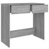 vidaXL Desk Grey Sonoma 80x40x75 cm Engineered Wood