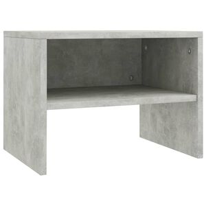 vidaXL Bedside Cabinet Concrete Grey 40x30x30 cm Engineered Wood