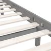vidaXL Bed Frame without Mattress Grey Solid Wood 90x200 cm