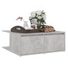 vidaXL Coffee Table Concrete Grey 80x80x31 cm Engineered Wood