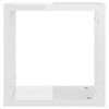 vidaXL Wall Cube Shelves 4 pcs High Gloss White 30x15x30 cm