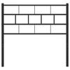 vidaXL Metal Headboard Black 107 cm