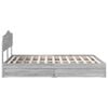 vidaXL Storage Bed Grey Sonoma 160 x 200 cm Engineered Wood