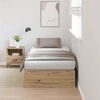 vidaXL Storage Bed Frame Artisan Oak 70 x 190 cm Engineered Wood