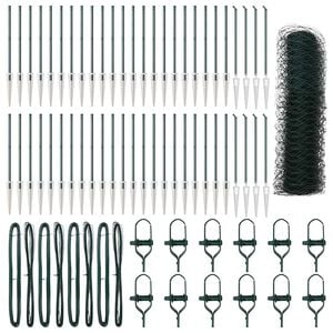 vidaXL Welded Wire Fence with Spikes 100 x 0.4 m (W x H)
