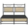 vidaXL Bed Frame without Mattress Sonoma Oak 120x200 cm Engineered Wood