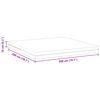 vidaXL Mattress White 200 x 200 cm Foam