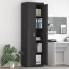 vidaXL Storage Cabinet 2 pcs Black 60 x 40 x200 cm Steel