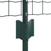 vidaXL Fence with Post Green 0.6 x 25 m Steel and PVC