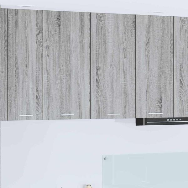 vidaXL Hanging Cabinet Grey Sonoma 80 x 31 x 80 cm Engineered Wood