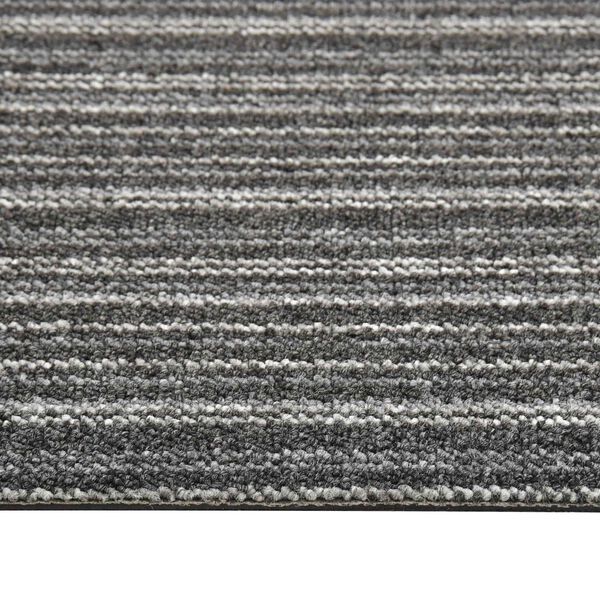 vidaXL Carpet 20 pcs Striped Anthracite 50 x 50 cm 100% Polypropylene