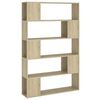 vidaXL Book Cabinet Room Divider | Sonoma Oak | Engineered Wood | Medium