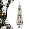 vidaXL Artificial Christmas Tree with 300 LEDs with Stand White 180 cm