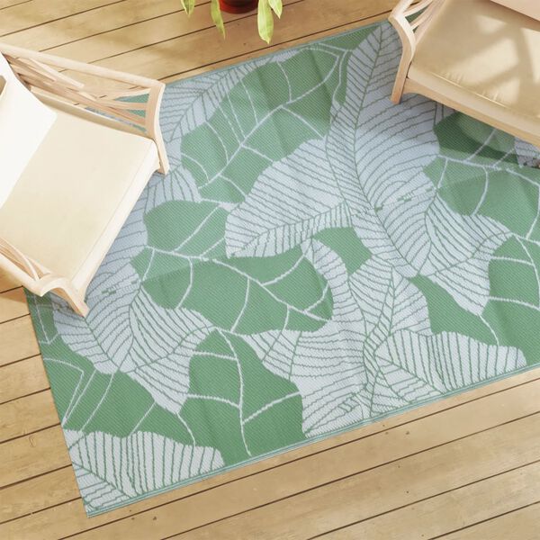 vidaXL Outdoor Carpet ARAKIL Green 140x200 cm PP