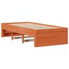 vidaXL Bed Frame without Mattress with Drawers Wax Brown 75x190 cm Small Single Solid Wood Pine