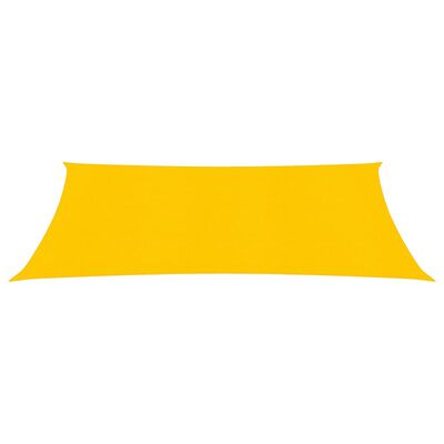 vidaXL Sunshade Sail 160 g/m² Yellow 2x4 m HDPE