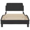 vidaXL Bed Frame "Dover" Black 90x190 cm Single Velvet