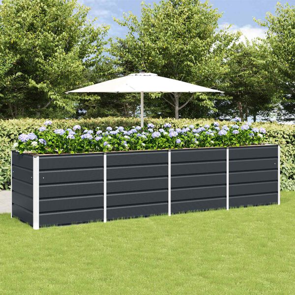 vidaXL Planter Anthracite 320 x 80 x 75 cm Steel