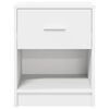 vidaXL Bedside Cabinet with Drawer White 40x34x50 cm