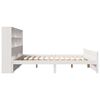 vidaXL Bookcase Bed without Mattress White 160x200cm Solid Wood Pine
