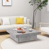 vidaXL Coffee Table Grey Sonoma 90x90x28 cm Engineered Wood