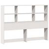 vidaXL Bookcase Bed without Mattress White 140x190cm Solid Wood Pine