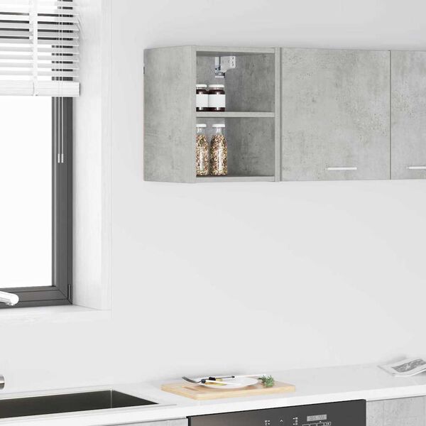 vidaXL Hanging Cabinet Concrete Grey 30 x 29.5 x 40 cm Engineered Wood