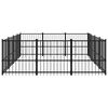 vidaXL Outdoor Dog Kennel Steel 11.58 m&sup2;