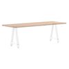 vidaXL Dining Table Legs A-Shaped 2 pcs White 50x(72-73) cm Steel