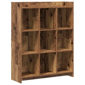 vidaXL Bookcase Old Wood 87.5 x 30 x 111 cm Engineered Wood