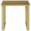vidaXL Sunbed Table Brown 40 x 40 x 36 cm Impregnated pine wood