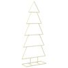 vidaXL Metal Christmas Tree with Stand KUOPIO 150 cm Steel Gold