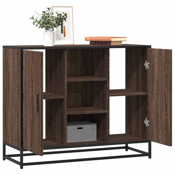 vidaXL Sideboard Brown Oak 92x35x76 cm Engineered Wood