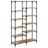 vidaXL Bookshelf 9-Tier 100 x 32 x 170 cm Engineered Wood Artisan oak