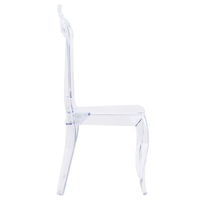 vidaXL Dining Chairs 6 pcs Transparent Polycarbonate