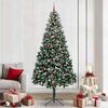 vidaXL Artificial Christmas Tree with 300 LEDs with Stand Green 240 cm