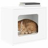 vidaXL Cat House White 51 x 30 x 42 cm Engineered Wood