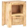 vidaXL Bedside Cabinet 40x30x50 cm Rough Mango Wood