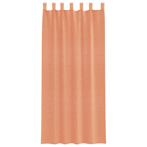 vidaXL Voile Curtains with Loops 2 pcs Terracotta 140x245 cm