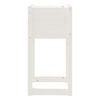 vidaXL Planter White 40x40x81 cm Solid Wood Pine