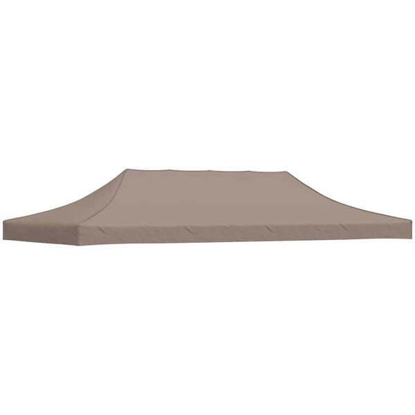 vidaXL Party Tent Roof 6x3 m Taupe 270 g/m&sup2;