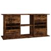 vidaXL Aquarium Stand Smoked Oak 121x41x58 cm Engineered Wood