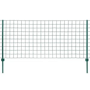 vidaXL Euro Fence Steel 20x0.8 m Green