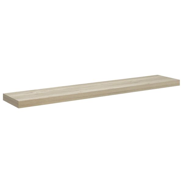 vidaXL Floating Wall Shelf Oak 120x23.5x3.8 cm MDF