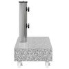 vidaXL Umbrella Base Light Grey 45x25x8.3 cm Granite