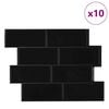 vidaXL Decorative Stickers 10 pcs Black 29.4 x 21.4 cm