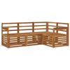 vidaXL Outdoor Sofa Set 4 pcs Natural Polyester